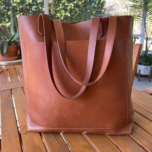 Madewell Brown Medium Leather Tote Bag